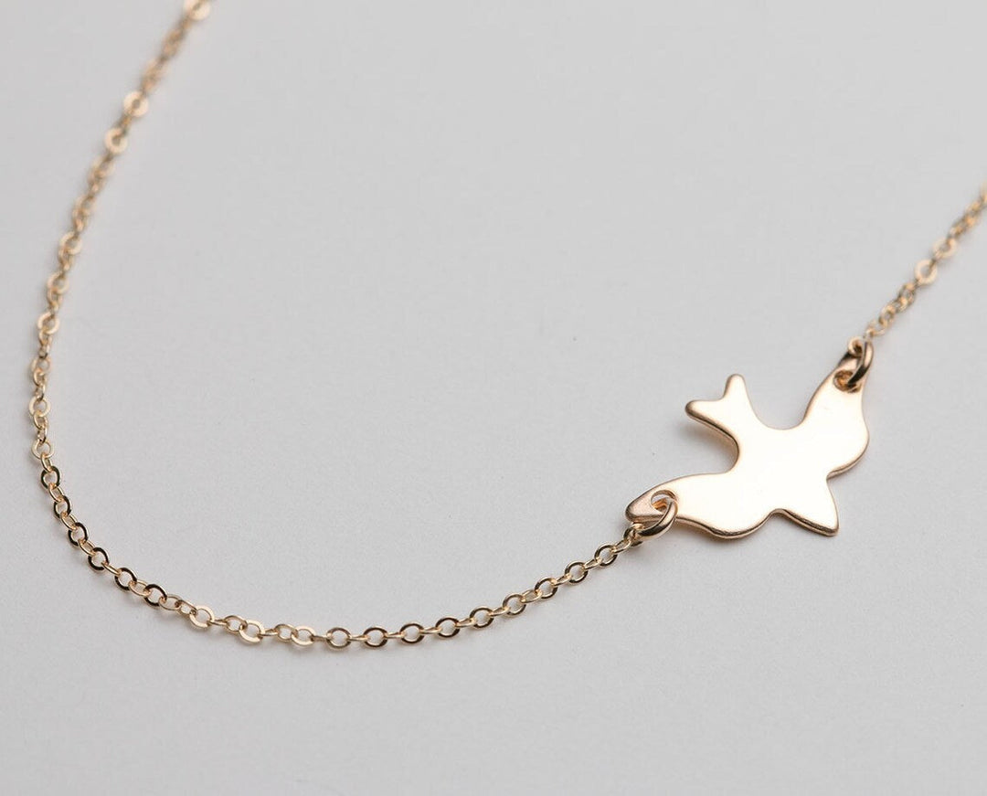 Delicate Bird Necklace-State of Style