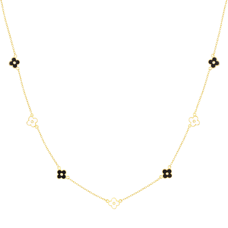Delicate Flower Necklace - Lilliane-Gold-State of Style