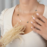 Delicate Flower Necklace - Lilliane-Gold-State of Style