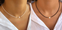Delicate Pearl Necklace (1+1 Free) - LuxeParel-Black + white (1+1 free)-State of Style