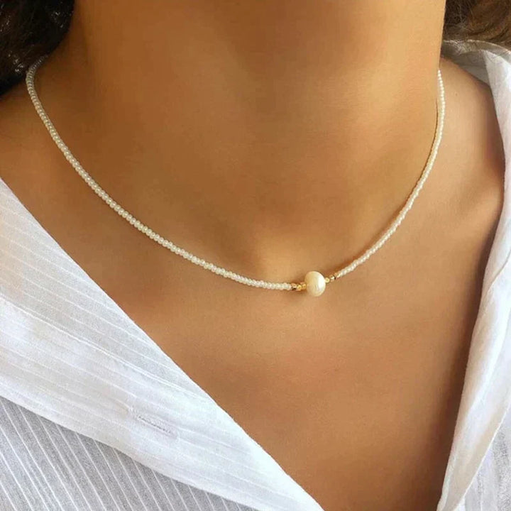 Delicate Pearl Necklace (1+1 Free) - LuxeParel-Turquoise + black (1+1 free)-State of Style