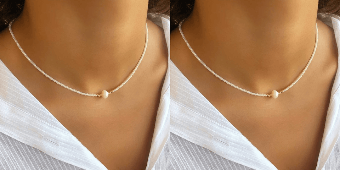 Delicate Pearl Necklace (1+1 Free) - LuxeParel-Turquoise + black (1+1 free)-State of Style