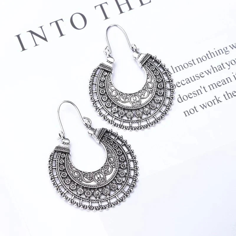 Delicate Tibetan Earrings | 925 Silver Jewellery-State of Style