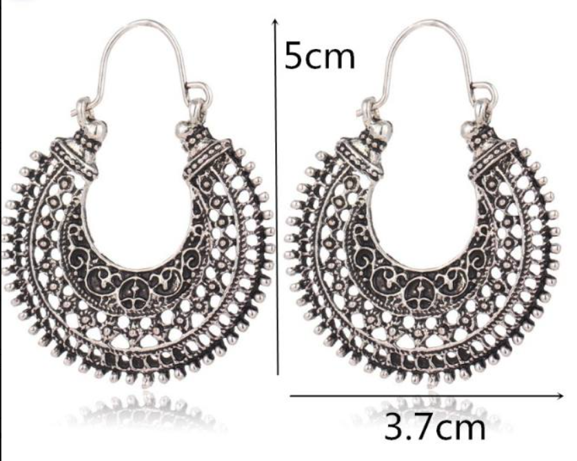 Delicate Tibetan Earrings | 925 Silver Jewellery-State of Style