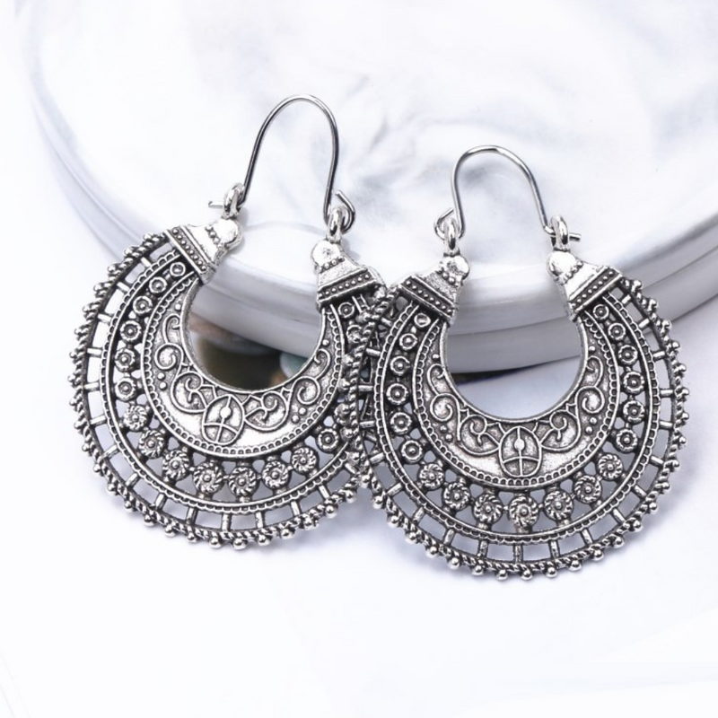 Delicate Tibetan Earrings | 925 Silver Jewellery-State of Style