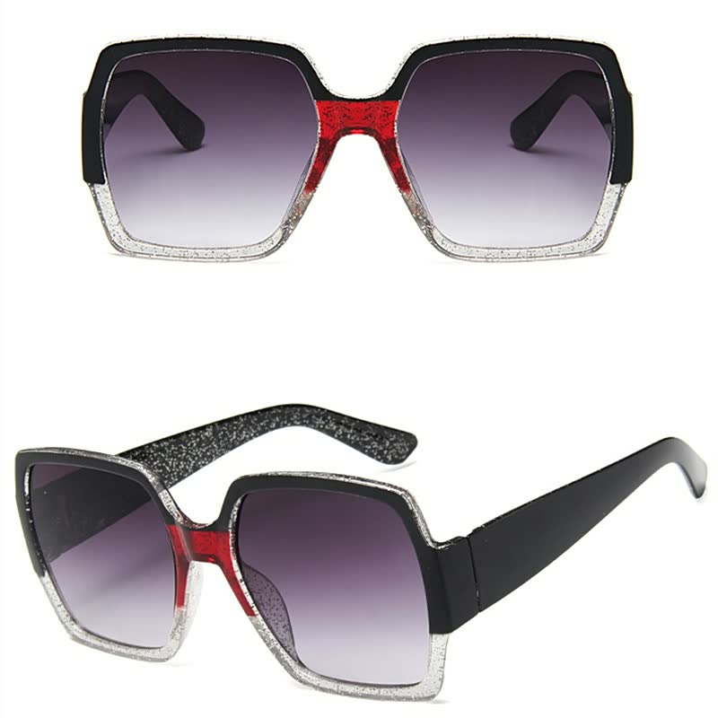 DelicateGlasses | Trendy Women's Sunglasses-Black/White-State of Style