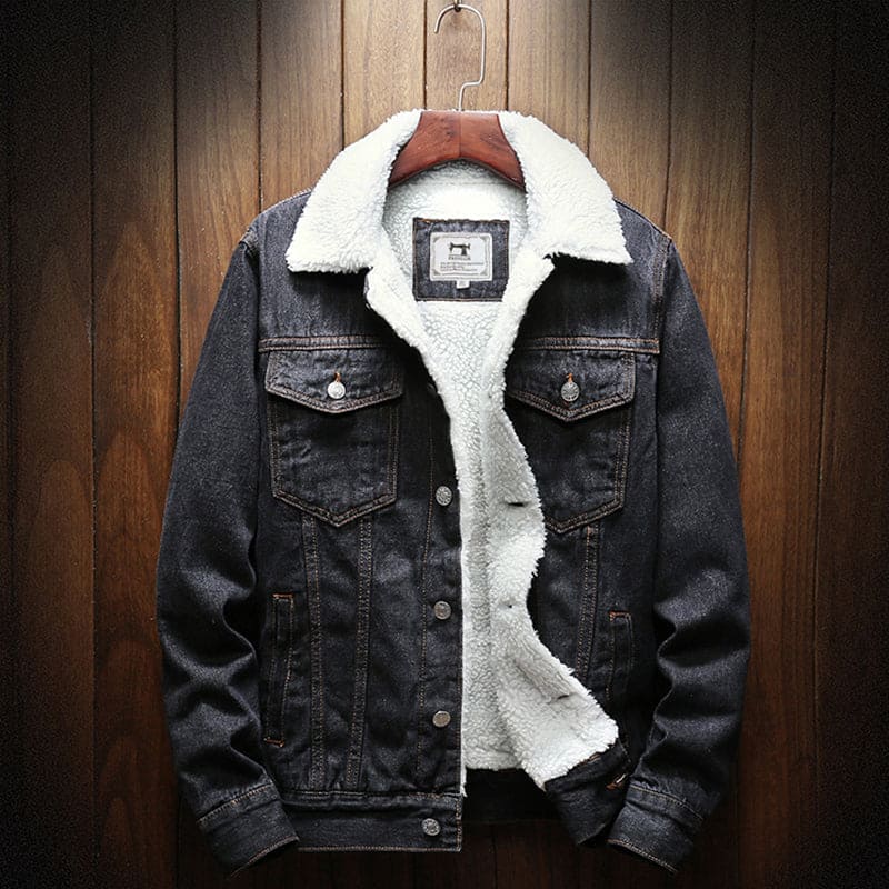 Denim Winter Jacket - Alex-Black-XS-State of Style