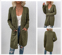 Ladies' knitted cardigan with pockets – Noelle