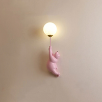 Design Beer LED Wall Lamp - TeddyGlow-Pink-B-State of Style