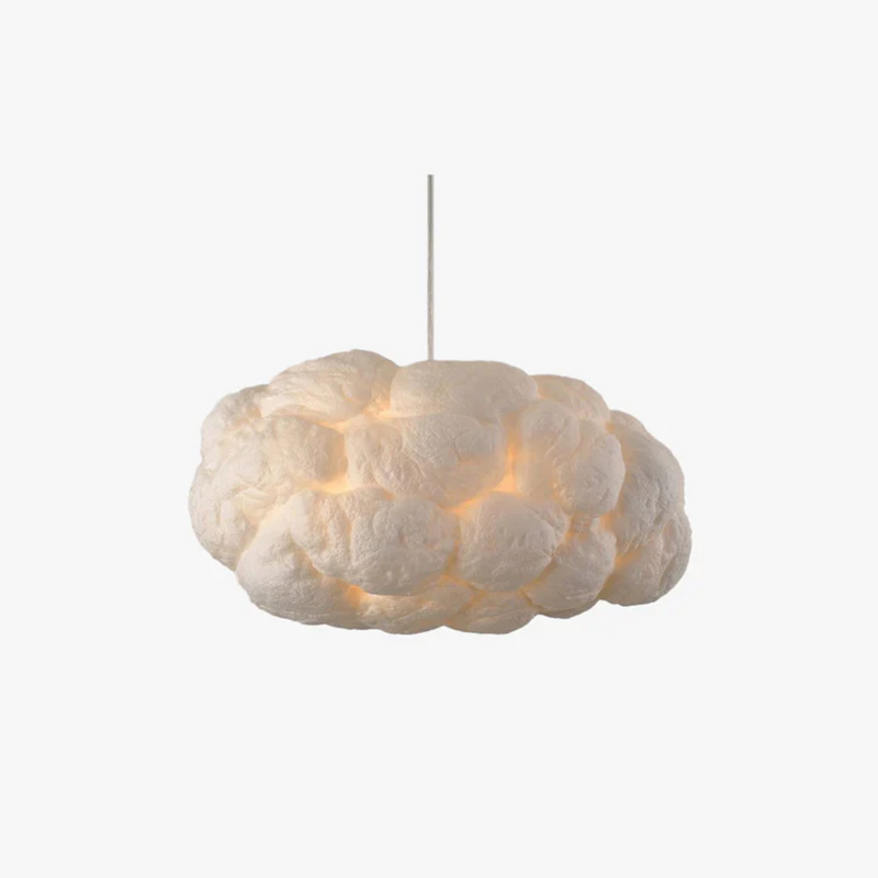 Design Cloud LED Pendant Light White PVC/Cotton - Nimbus-35 cm-State of Style