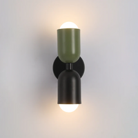 Design Double-Sided LED Wall Lamp - Colorwave-Black-Green-State of Style