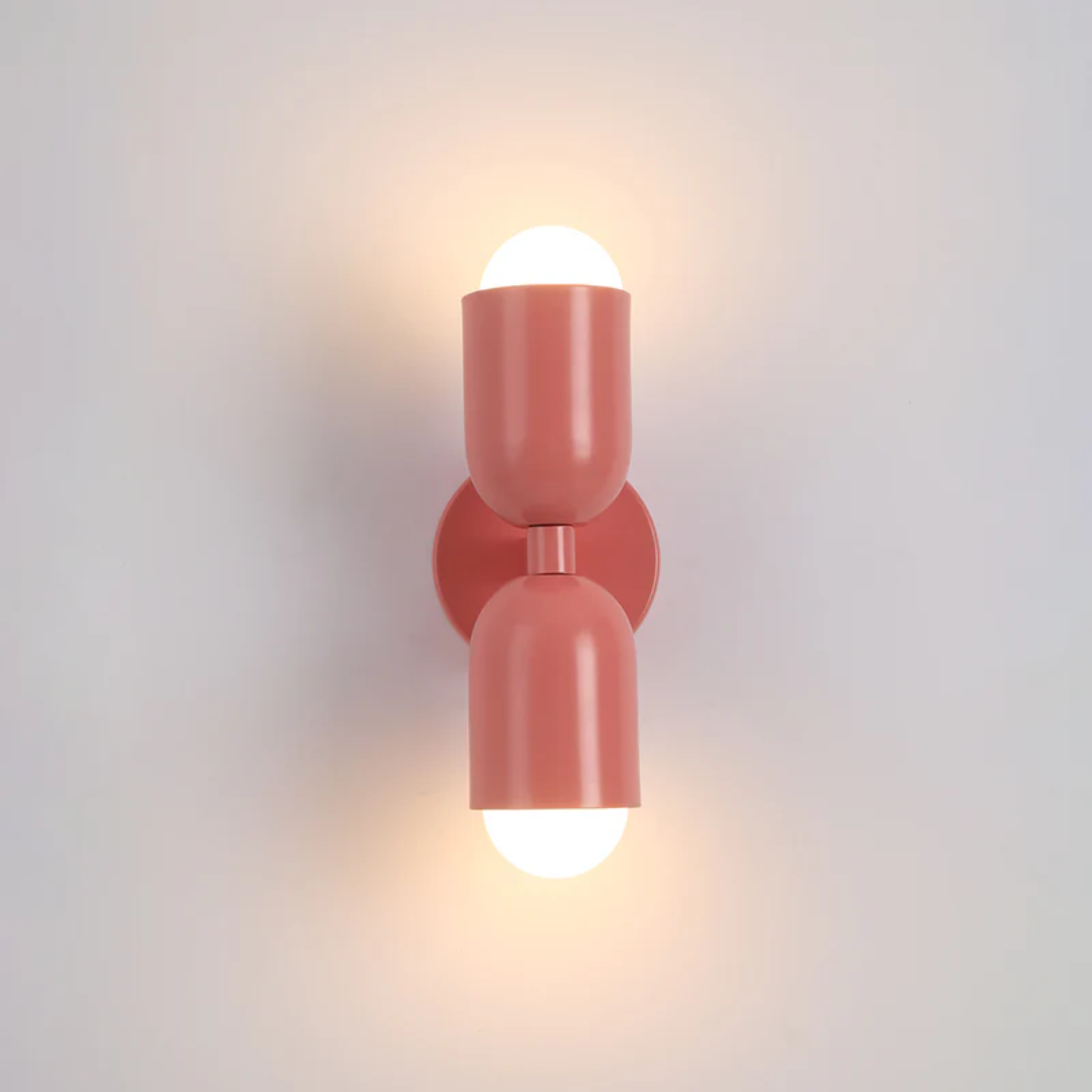 Design Double-Sided LED Wall Lamp - Colorwave-Pink-State of Style