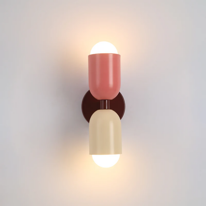 Design Double-Sided LED Wall Lamp - Colorwave-Pink-White-State of Style