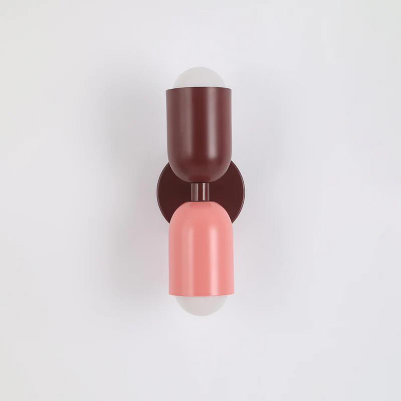 Design Double-Sided LED Wall Lamp - Colorwave-Red-Pink-State of Style