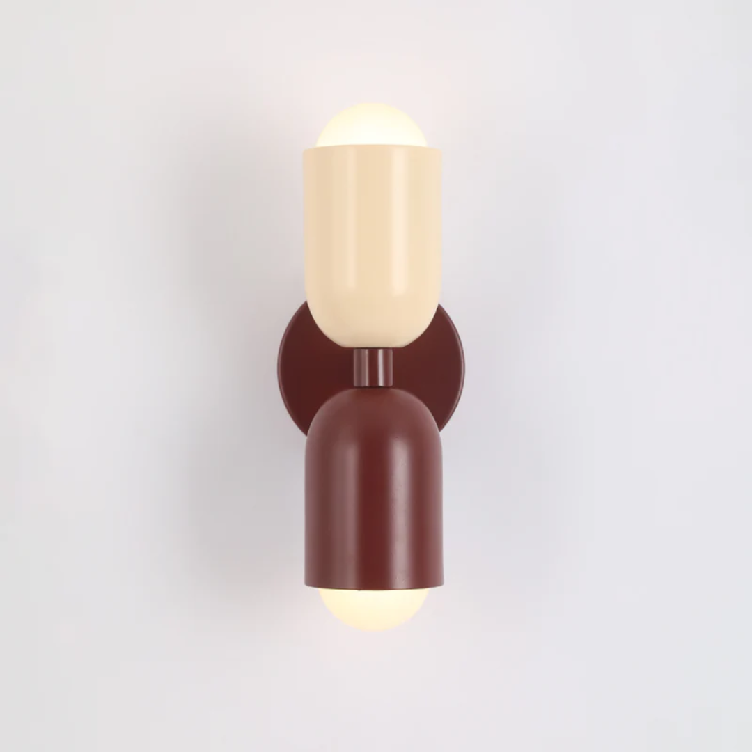 Design Double-Sided LED Wall Lamp - Colorwave-Red-White-State of Style
