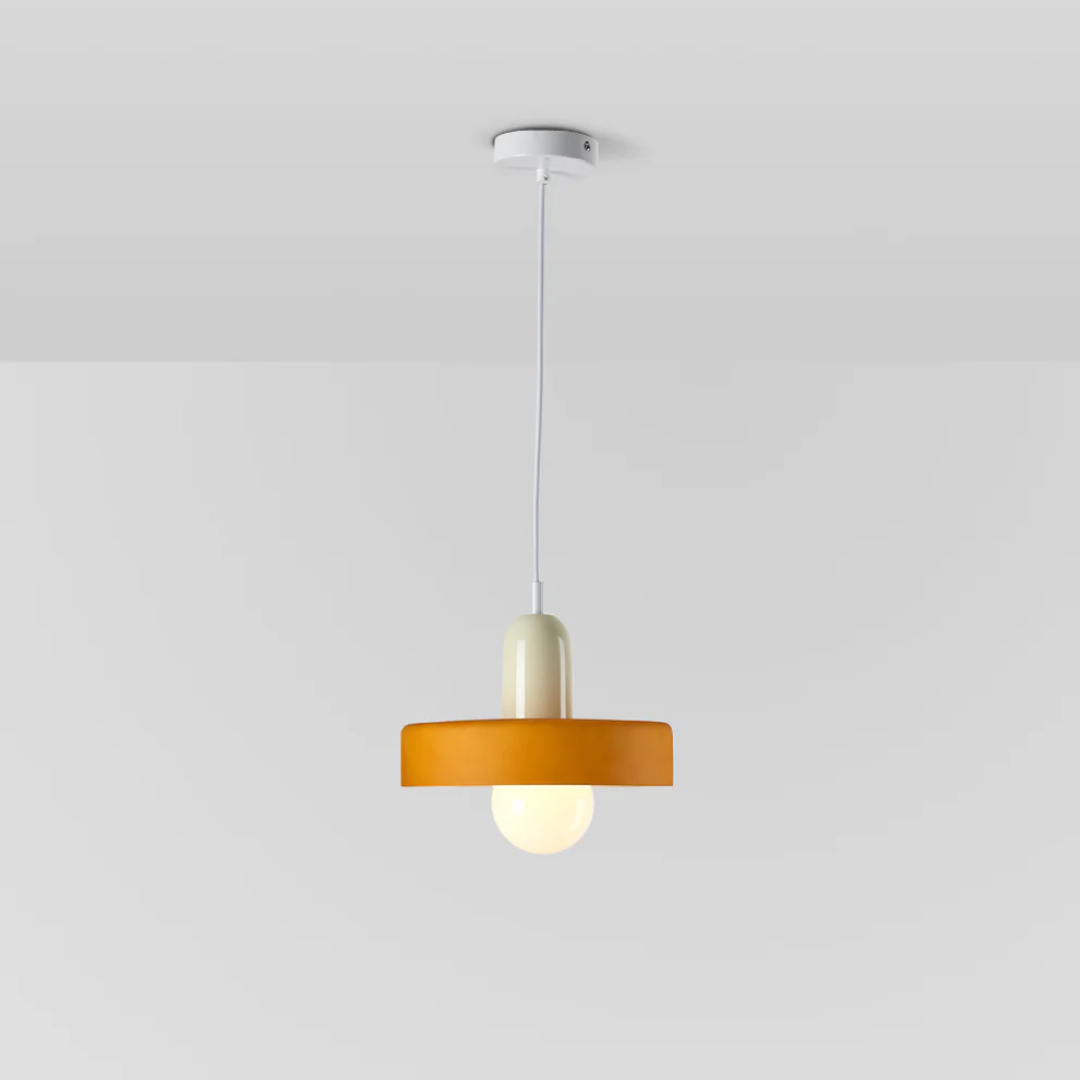 Design LED Pendant Lamp - GloboLuxe-Cream-Orange-25 cm-State of Style