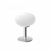 DESIGNER GLASS TABLE LAMP - AMBIENT LED LAMP FOR BEDROOM AND STUDY-Lollipop Wihite-State of Style