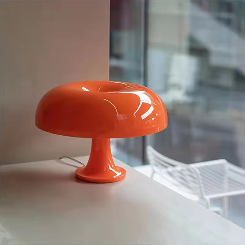 DESIGNER LED TOADSTOOL TABLE LAMP - MODERN MINIMALIST FOR BEDROOM & LIVING ROOM-Orange-EU Plug-State of Style