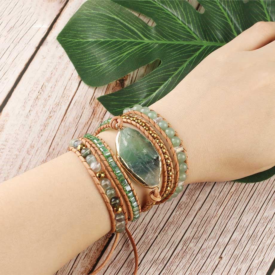 Detoxifying Fluorite Wrap Bracelet – Iris-State of Style