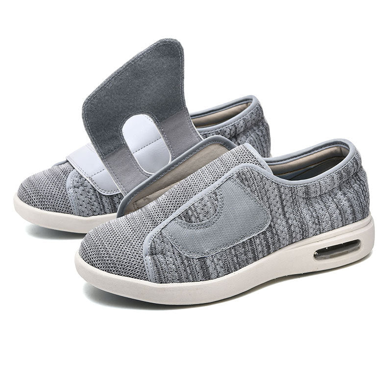 Diabetic Walking Shoes for Wide Swollen Feet - ComfortPlus-Grey-37-State of Style