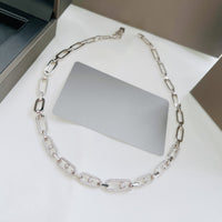 Diamond Fusion Multi-Diamond Ring Choker Necklace | Elegant Statement Jewellery-White Gold-26-40cm-State of Style