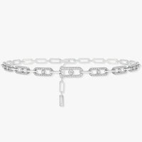 Diamond Fusion Multi-Diamond Ring Choker Necklace | Elegant Statement Jewellery-White Gold-26-40cm-State of Style