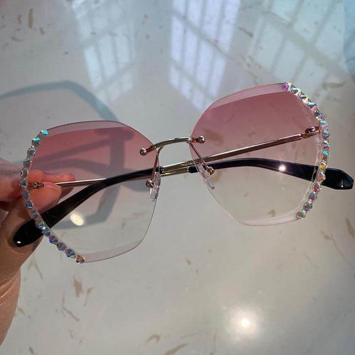 DiamondGlasses | Stylish Women's Sunglasses-Champagne-State of Style
