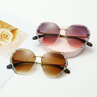 DiamondGlasses | Stylish Women's Sunglasses-Champagne-State of Style