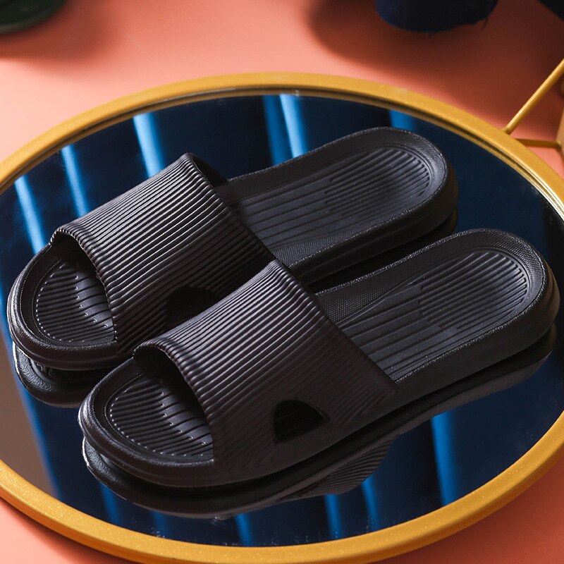 DiamondSlippers | Flip Flops for Women-Black-5.0-6.0-State of Style