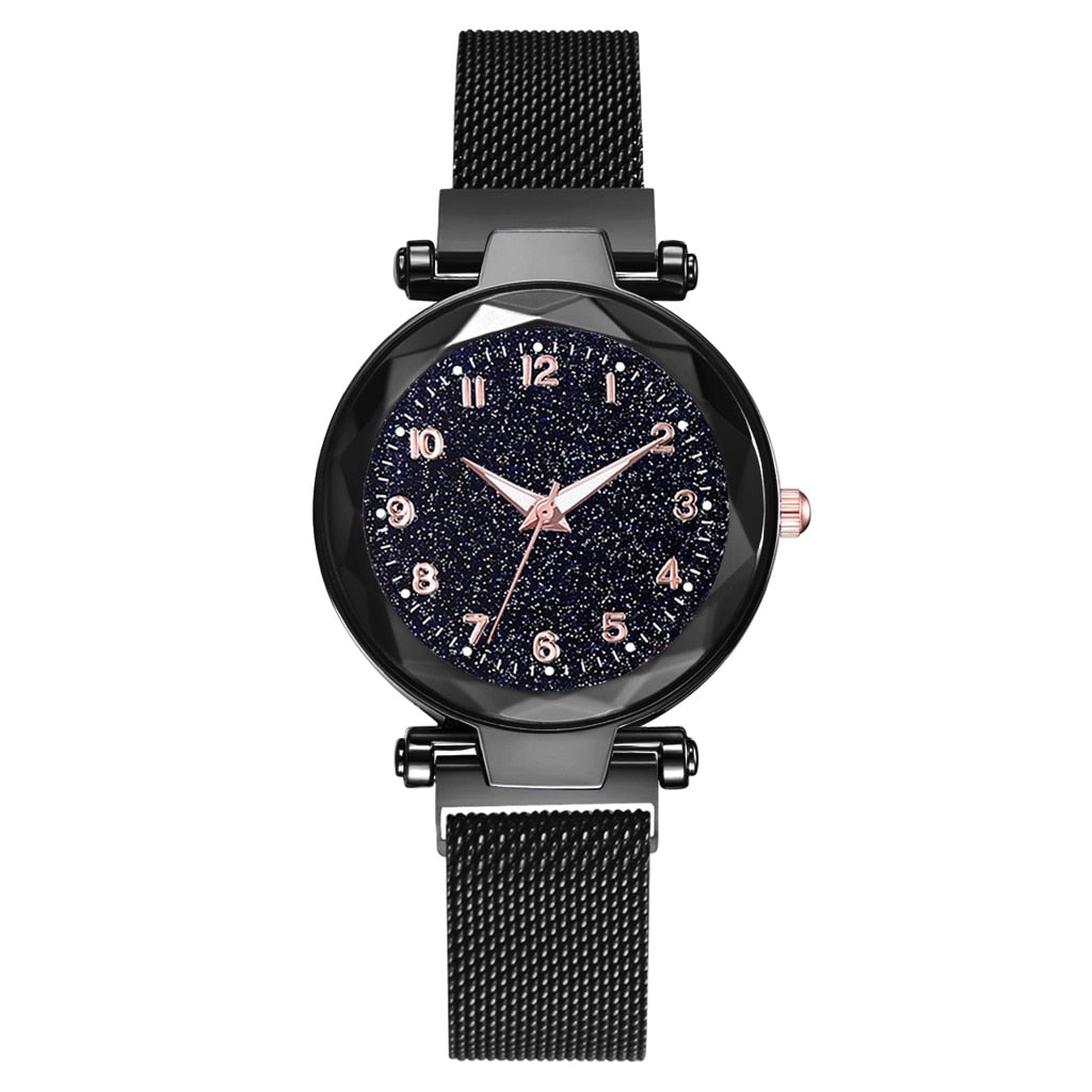 DiamondWatch | Watch for Women-Black-State of Style