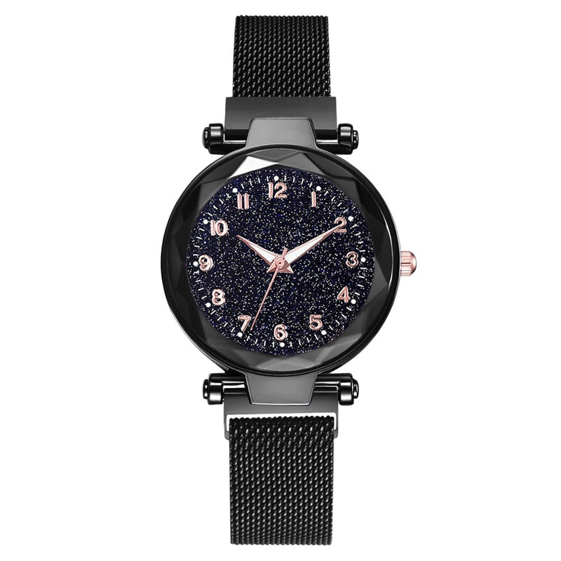 DiamondWatch | Watch for Women-Black-State of Style