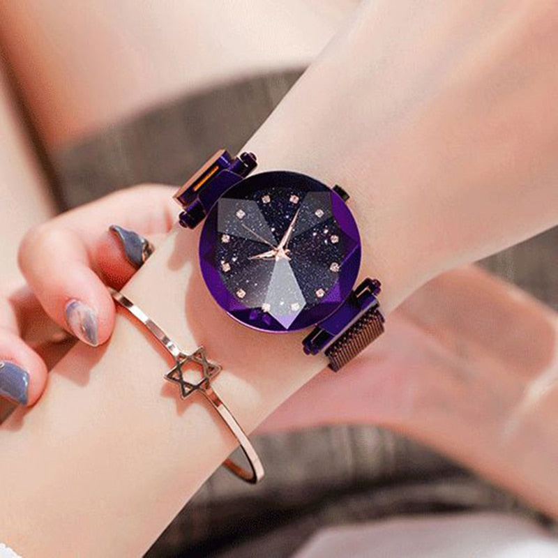 DiamondWatch | Watch for Women-Gold-State of Style