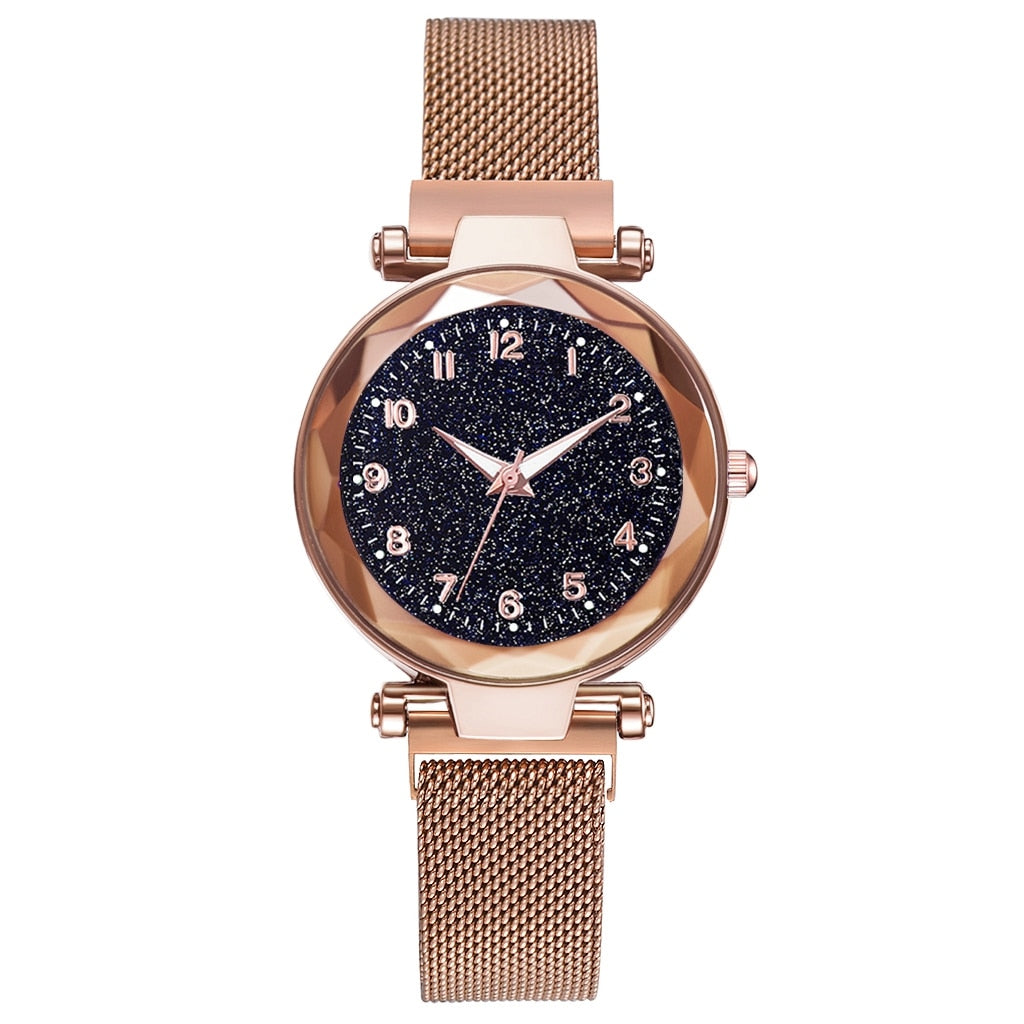 DiamondWatch | Watch for Women-Gold-State of Style