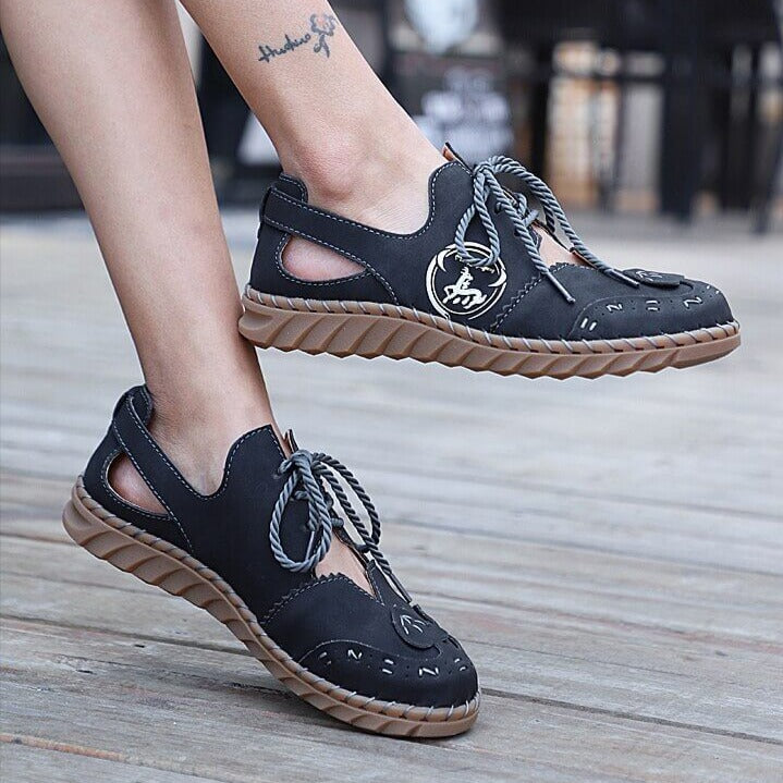 Dianda Sandals | Orthopedic Sandals-Black-4.5-State of Style