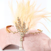 Dianna 1920s Feather Hairband-Black-State of Style