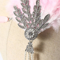 Dianna 1920s Feather Hairband-Black-State of Style