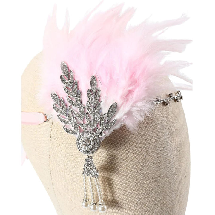 Dianna 1920s Feather Hairband-Black-State of Style