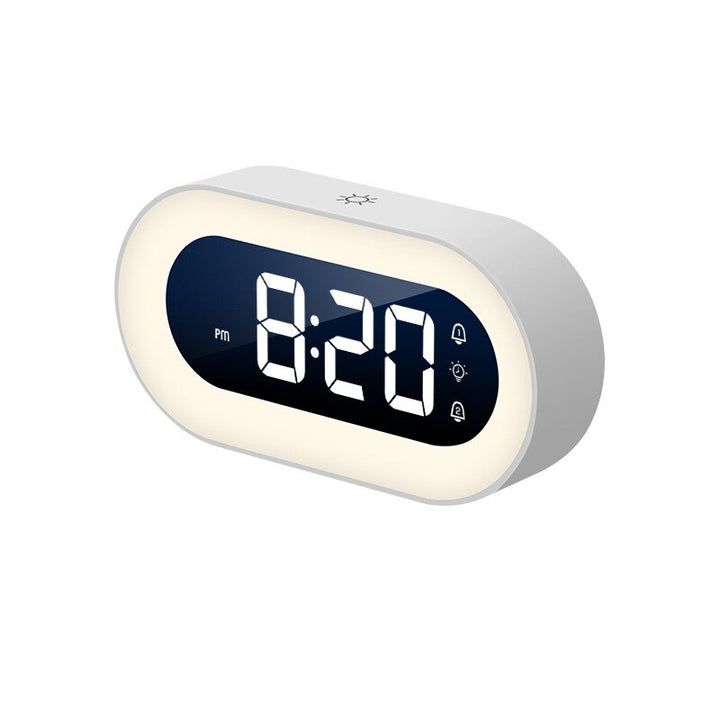 Digital Alarm Clock with Nightlight – Lumino-White-State of Style