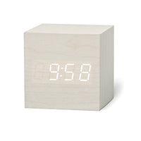 Digital LED Alarm Clock – CubeGlow-White White-State of Style