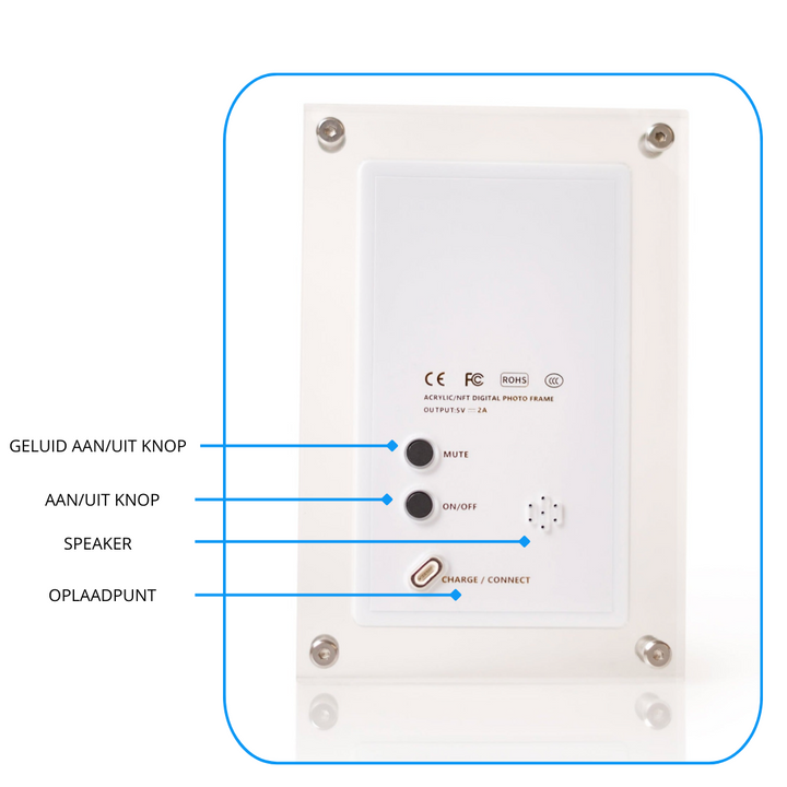 Digital Photo Frame - GlowFrame-12.5 cm-State of Style
