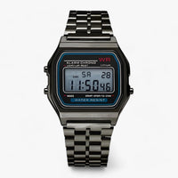 Digital Wristwatch with Square Dial - Amelina-Black-State of Style