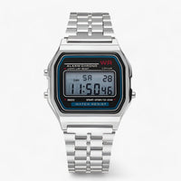Digital Wristwatch with Square Dial - Amelina-Silver-State of Style