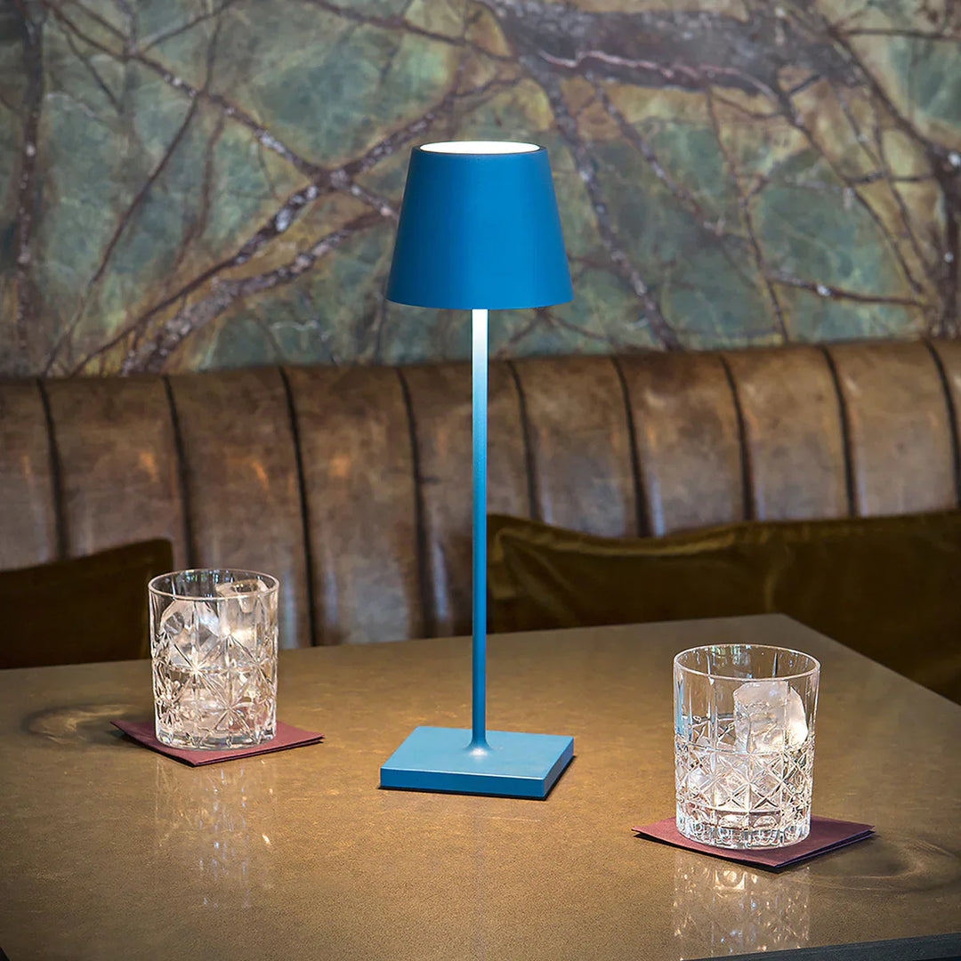 Dimmable Long Table Lamp - LumiLuxe-Matte Blue-State of Style