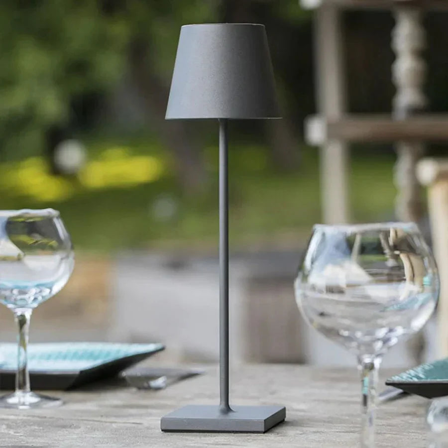 Dimmable Long Table Lamp - LumiLuxe-Matte Grey-State of Style