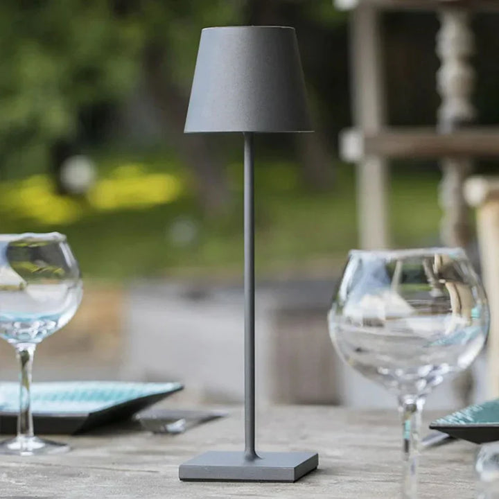 Dimmable Long Table Lamp - LumiLuxe-Matte Grey-State of Style