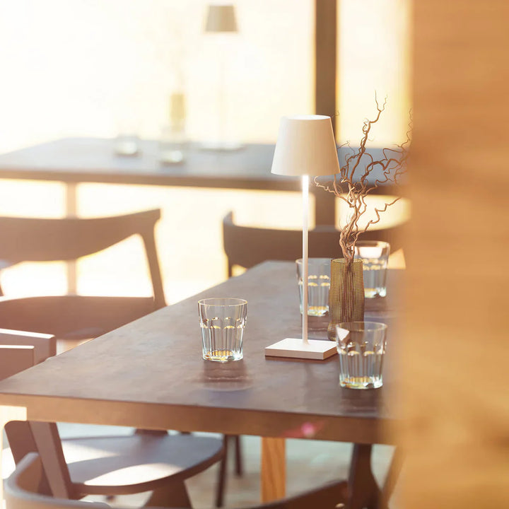 Dimmable Long Table Lamp - LumiLuxe-Matte White-State of Style