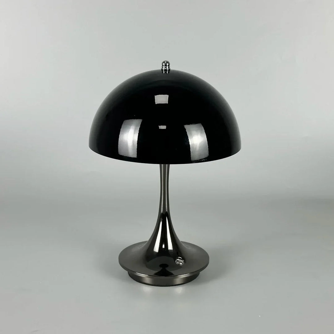 Dimmable & Wireless Flower Button Lamp - BloomGlow-Black-State of Style