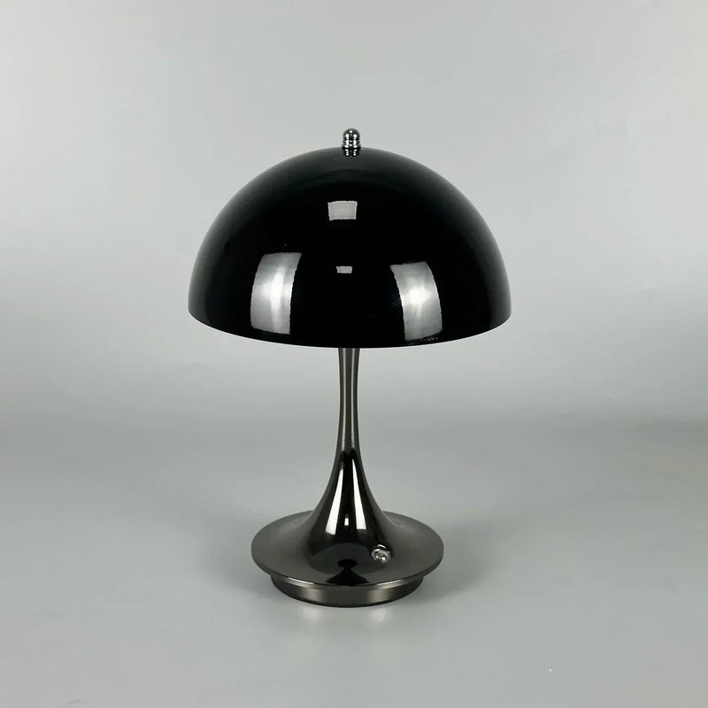 Dimmable & Wireless Flower Button Lamp - BloomGlow-Black-State of Style