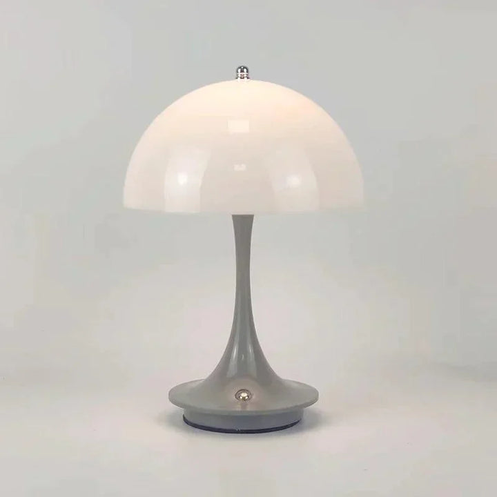 Dimmable & Wireless Flower Button Lamp - BloomGlow-Grey White-State of Style