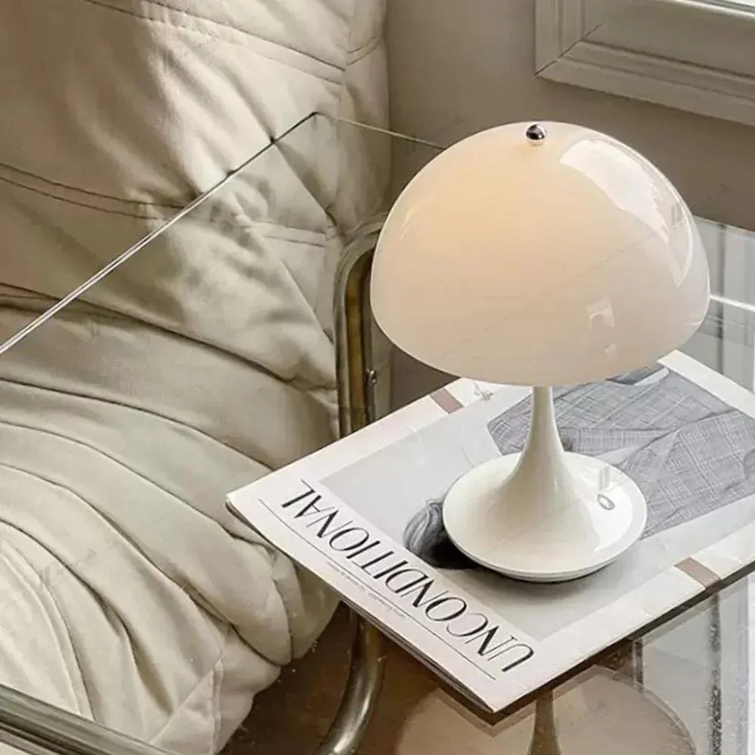 Dimmable & Wireless Flower Button Lamp - BloomGlow-White-State of Style